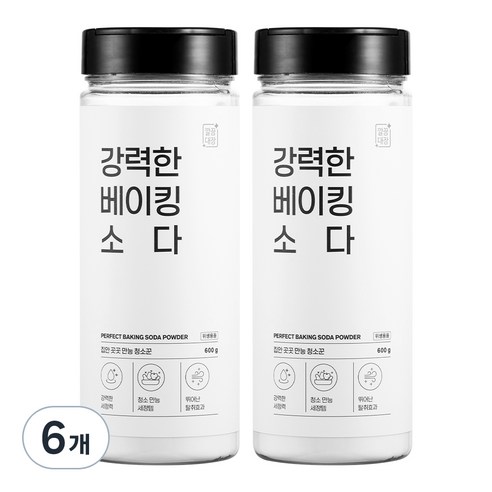 깔끔대장 강력한 베이킹 소다, 600g, 6개