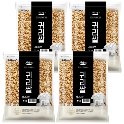 더담은 캐나다산 귀리쌀, 1kg, 4개