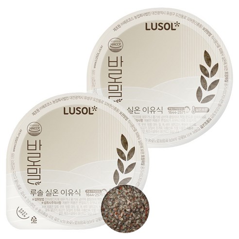 루솔 바로밀 영양 대추 진밥 이유식, 120g, 2개