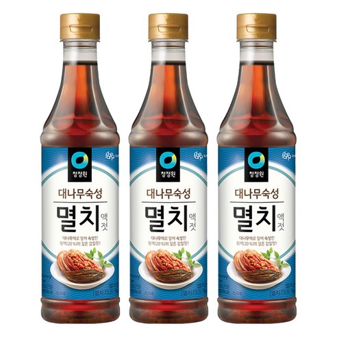 청정원 멸치액젓, 1kg, 3개