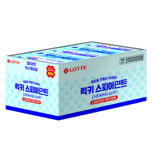 롯데웰푸드 스피아민트 껌, 26g, 15개