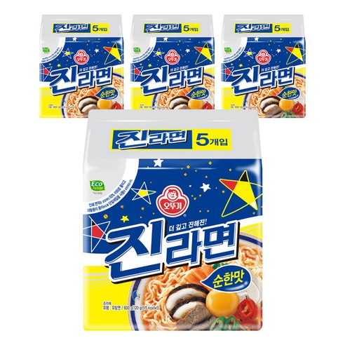 오뚜기 진라면 순한맛 120g, 20개