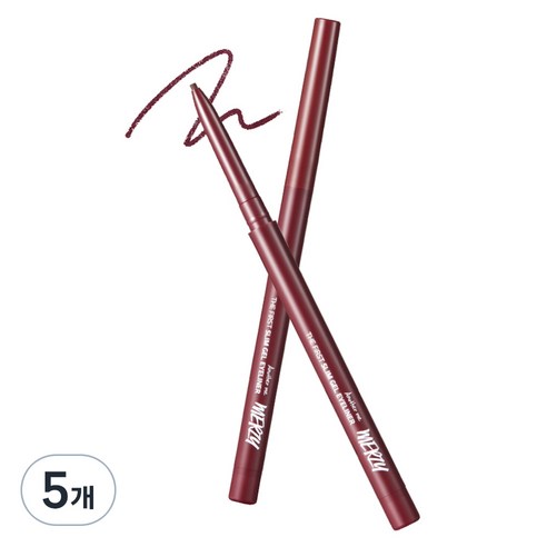 머지 더 퍼스트 슬림 젤 아이라이너 0.05g, GS5 BURGUNDY BERLY 버건디 베릴, 5개