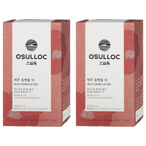 오설록 제주 동백꽃 티백, 2g, 20개입, 2개