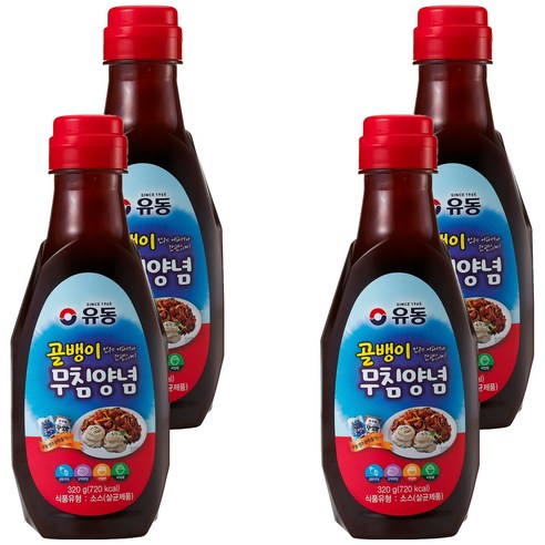 유동 골뱅이 무침양념 소스, 320g, 4개