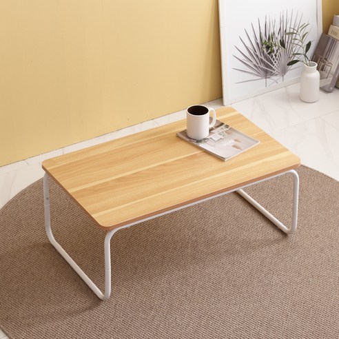 조은세상 딜리스 좌식 테이블 800 x 480 mm, 화이트