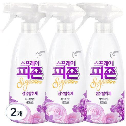 스프레이 피죤 섬유탈취제 강력탈취 시그니처, 490ml, 6개, 미스틱레인향