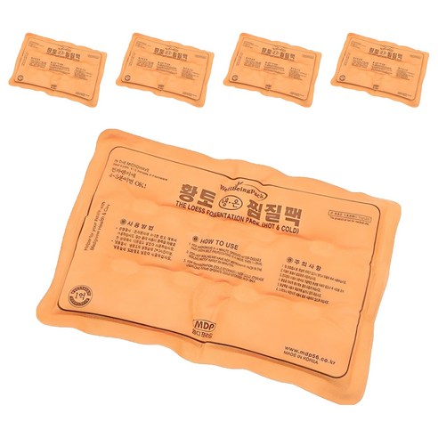 엠디프라임 황토 냉온 찜질팩, 5개