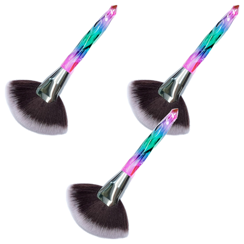 카카스 풍성모 크리스탈 더스트브러쉬 KN-B30, 혼합색상(KN-B3080), 3개