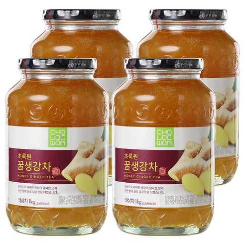 초록원 꿀생강차 1KG, 1개입, 4개