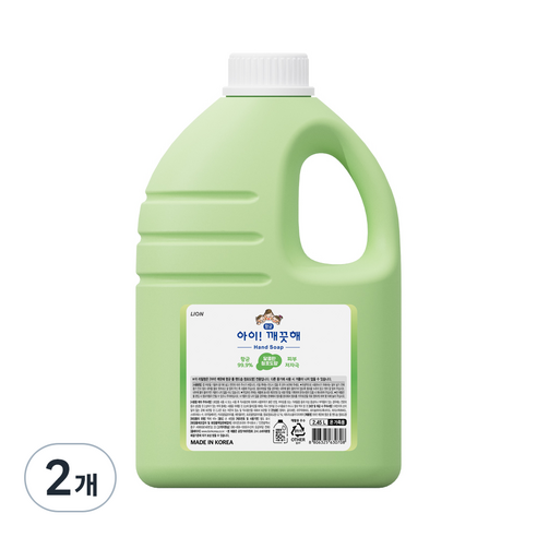 아이깨끗해 거품 핸드 솝 리필 청포도, 2개, 2.45L
