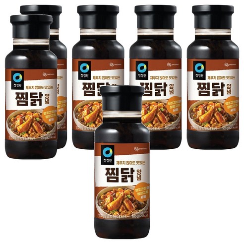 청정원 찜닭 양념, 500g, 6개