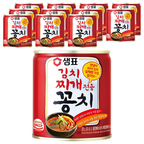 샘표 김치찌개용 꽁치, 280g, 12개