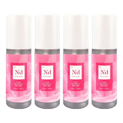 니치다운 정수리 냄새 제거 헤어 미스트, 50ml, 4개
