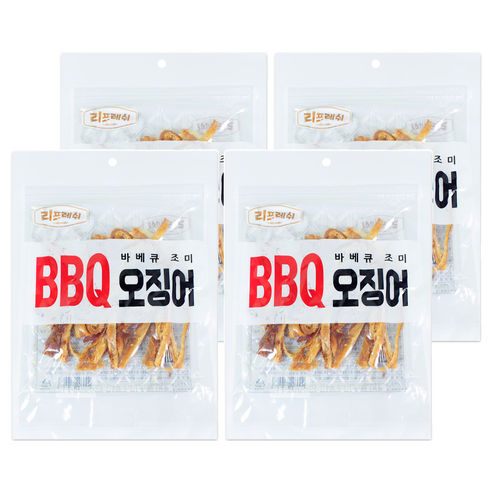 리프레쉬 바비큐 조미 BBQ 오징어, 130g, 4개