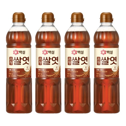 백설 조청 쌀엿, 700g, 4개