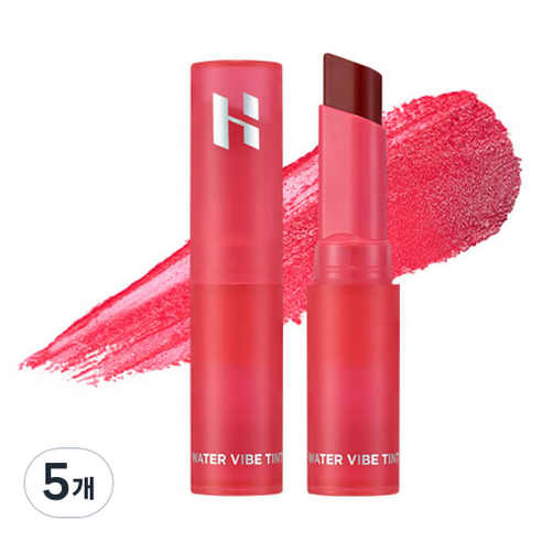 홀리카홀리카 워터 바이브 틴트, 03 스플랫, 2.5g, 5개