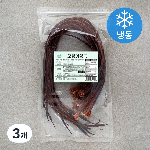오징어 장족 (냉동), 300g, 3개