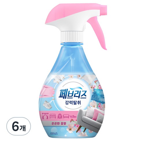 페브리즈 섬유탈취제 본품, 370ml, 6개