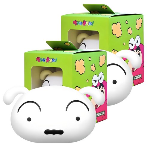 벨르아망 짱구는 못말려 빅페이스 차량용 방향제 흰둥이, 2개, 블랙체리
