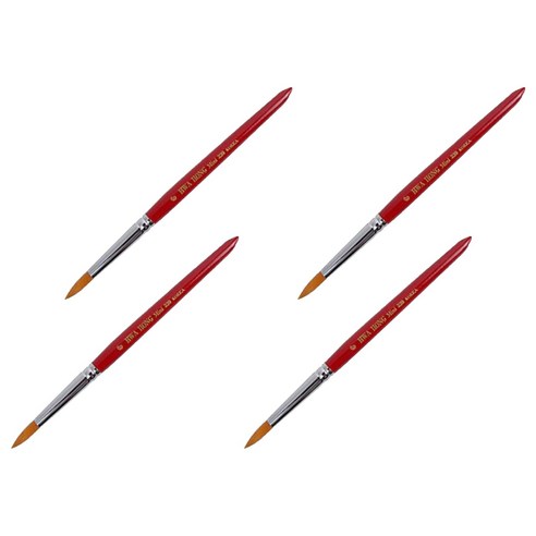 화홍 세필붓 320 환 인조모, 6호, 4개