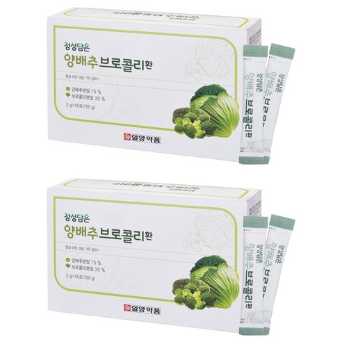 일양약품 정성담은 양배추 브로콜리 환, 150g, 2개