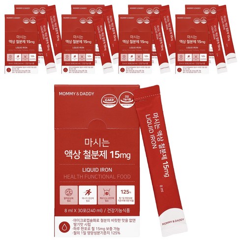 마미앤대디 마시는 액상 철분제 15mg, 240ml, 9개