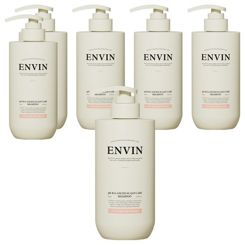 앙방 약산성 두피케어 샴푸 메리미달링, 500ml, 6개
