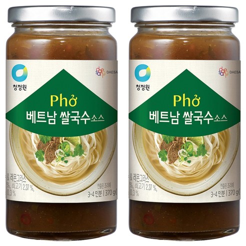 청정원 베트남 쌀국수 소스, 2개, 370g