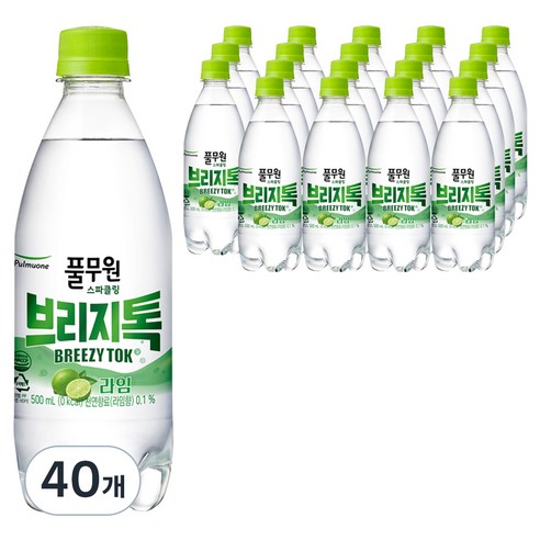 풀무원샘물 브리지톡 탄산음료 라임