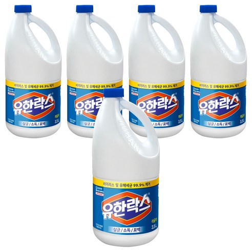 유한락스 레귤러, 3.5L, 5개