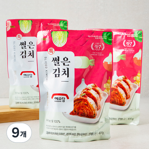 예소담 특썰은김치, 9개, 400g