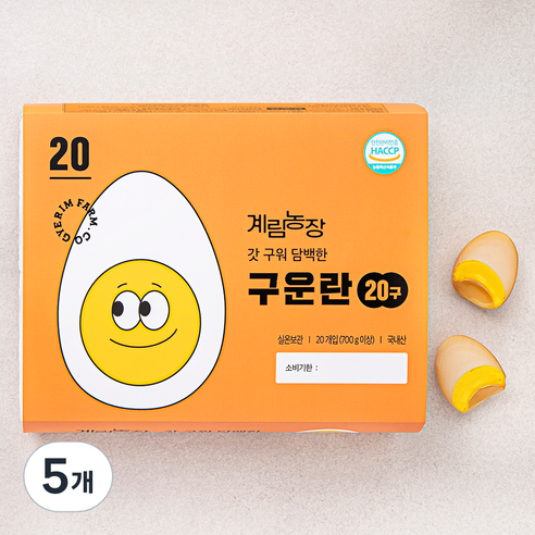 계림농장 갓 구워 담백한 구운란 20구, 5개