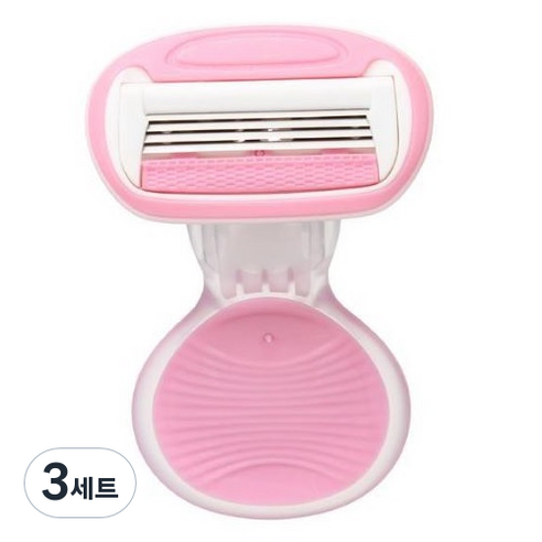 위드쉐이빙 여성용 미니 바디 면도기 핑크 + 케이스, 3세트