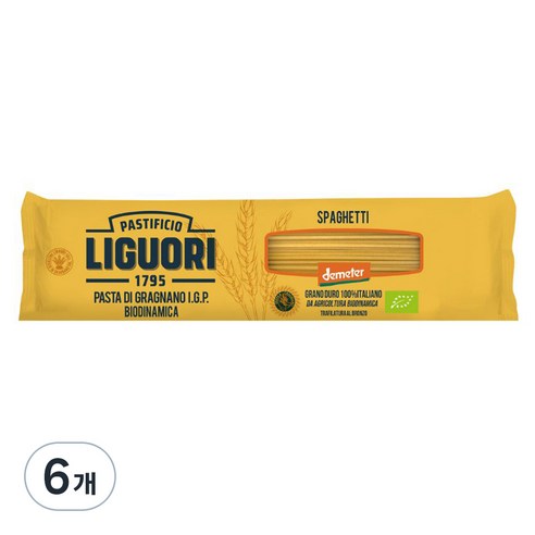 리구오리 유기농 스파게티, 400g, 6개