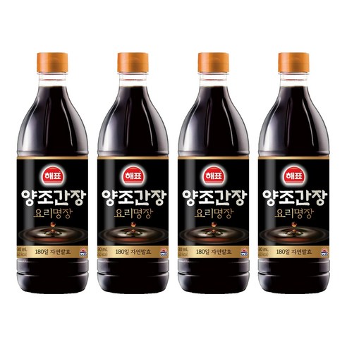 해표 양조간장, 930ml, 4개