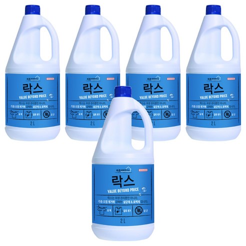 바른세제연구소 락스, 2L, 5개