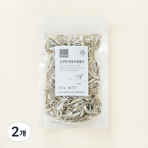 ZERO 낭장망 볶음조림용 멸치, 120g, 2개