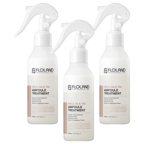 플로랜드 메가 실크 틴 앰플 트리트먼트, 3개, 150ml