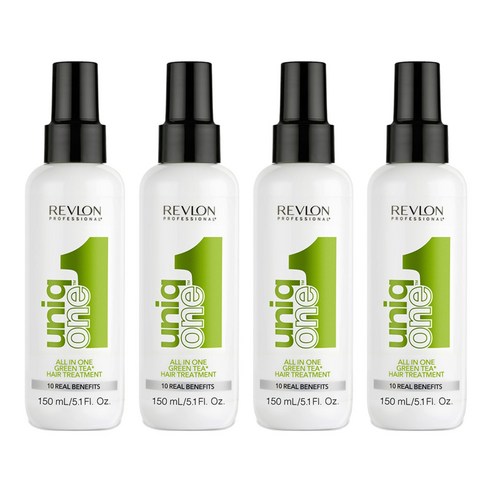 레브론 유니크원 올인원 헤어 트리트먼트 그린티, 4개, 150ml