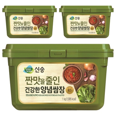 신송 짠맛을 줄인 건강한 양념쌈장, 1kg, 3개