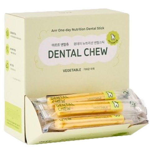 동원아르르 강아지 NEW 덴탈츄 껌 40p, 가벼운 야채, 560g, 1개