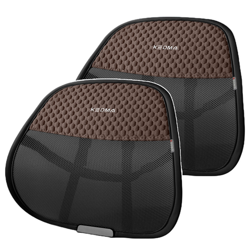FunLiving Car61 다용도 썸머 통기성 등쿠션, 브라운, 2개