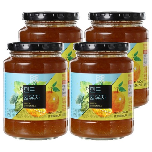 초록원 민트 유자차, 560g, 1개입, 4개