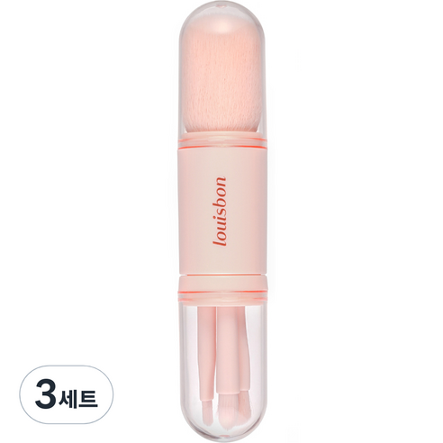 루이본 하나로 다되는 프리미엄 올인원 메이크업 브러쉬 세트, 혼합색상, 3세트