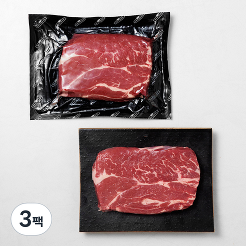 미트엔조이 호주산 곡물비육 척아이롤 (냉장), 400g, 3팩