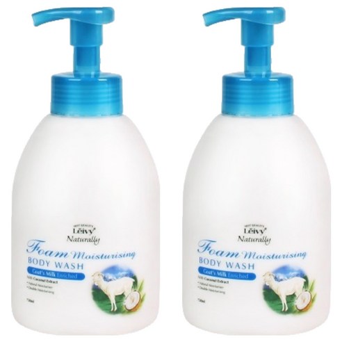 Leivy 산양유 폼 바디워시, 750ml, 2개
