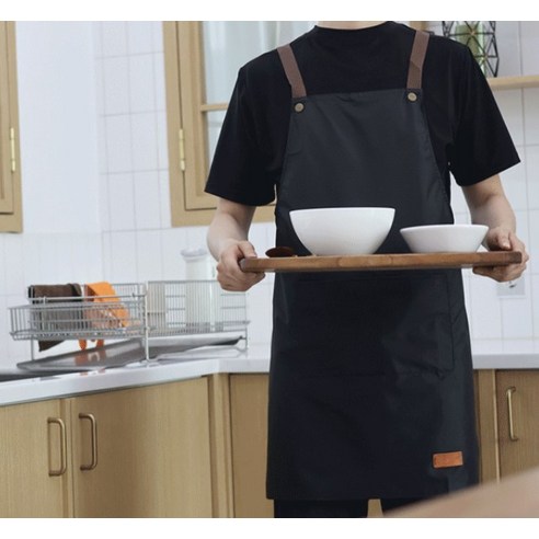 씨오브비 주방 카페 생활방수 편안 앞치마: 세련되고 기능적인 주방 필수품