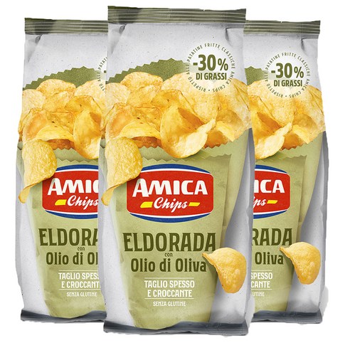  아미카 엘도라다 올리브오일 감자칩, 130g, 3개 