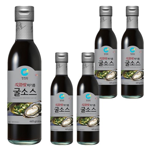 청정원 직화맛 파기름 굴소스, 465g, 5개